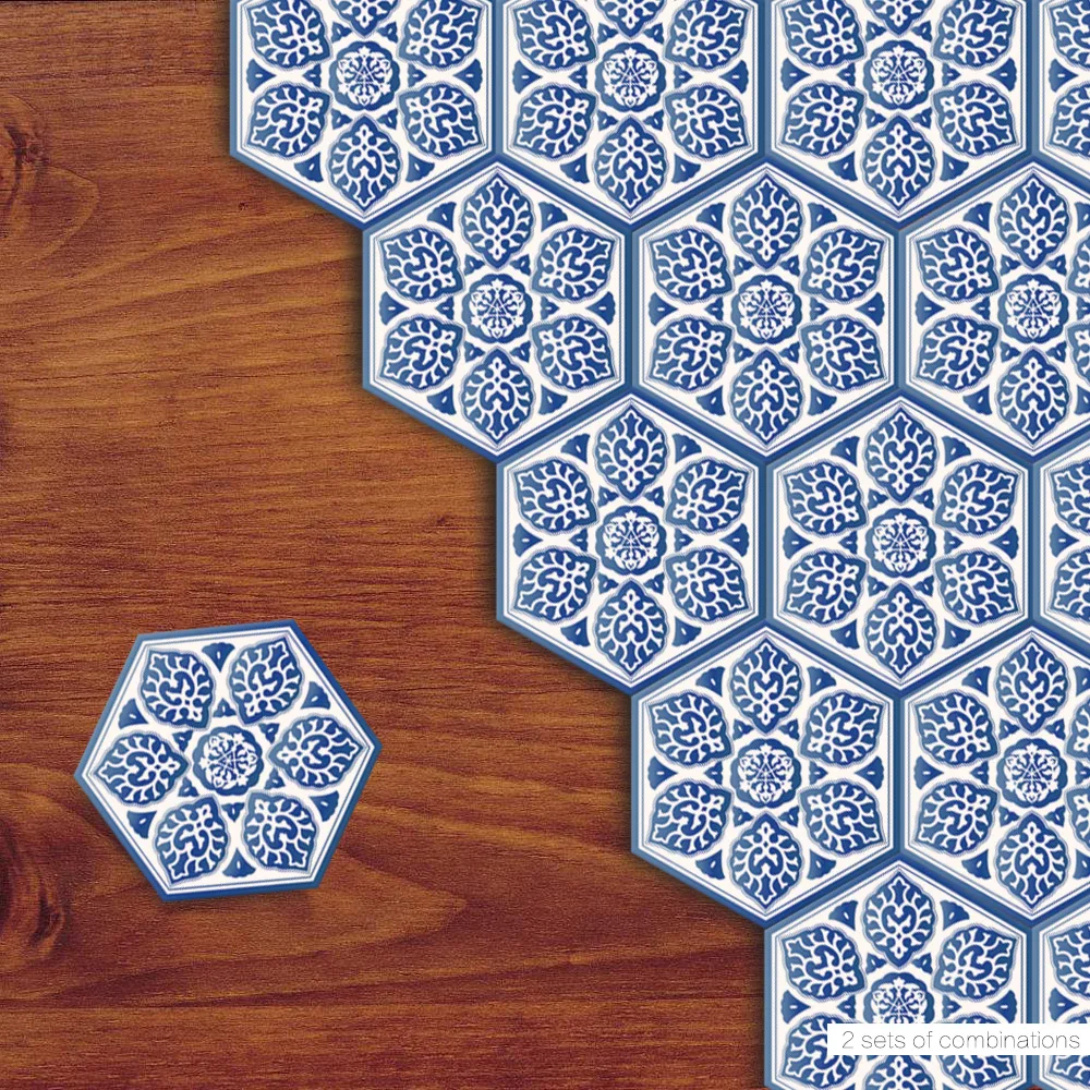 Wall Stickers Blue-and-white Classic Home Decoration Accessories for Living Room Bathroom Tile Floor Stickers 10pcs/set
Wall Stickers Blue-and-white Classic Home Decoration Accessories for Living Room Bathroom Tile Floor Stickers 10pcs/set