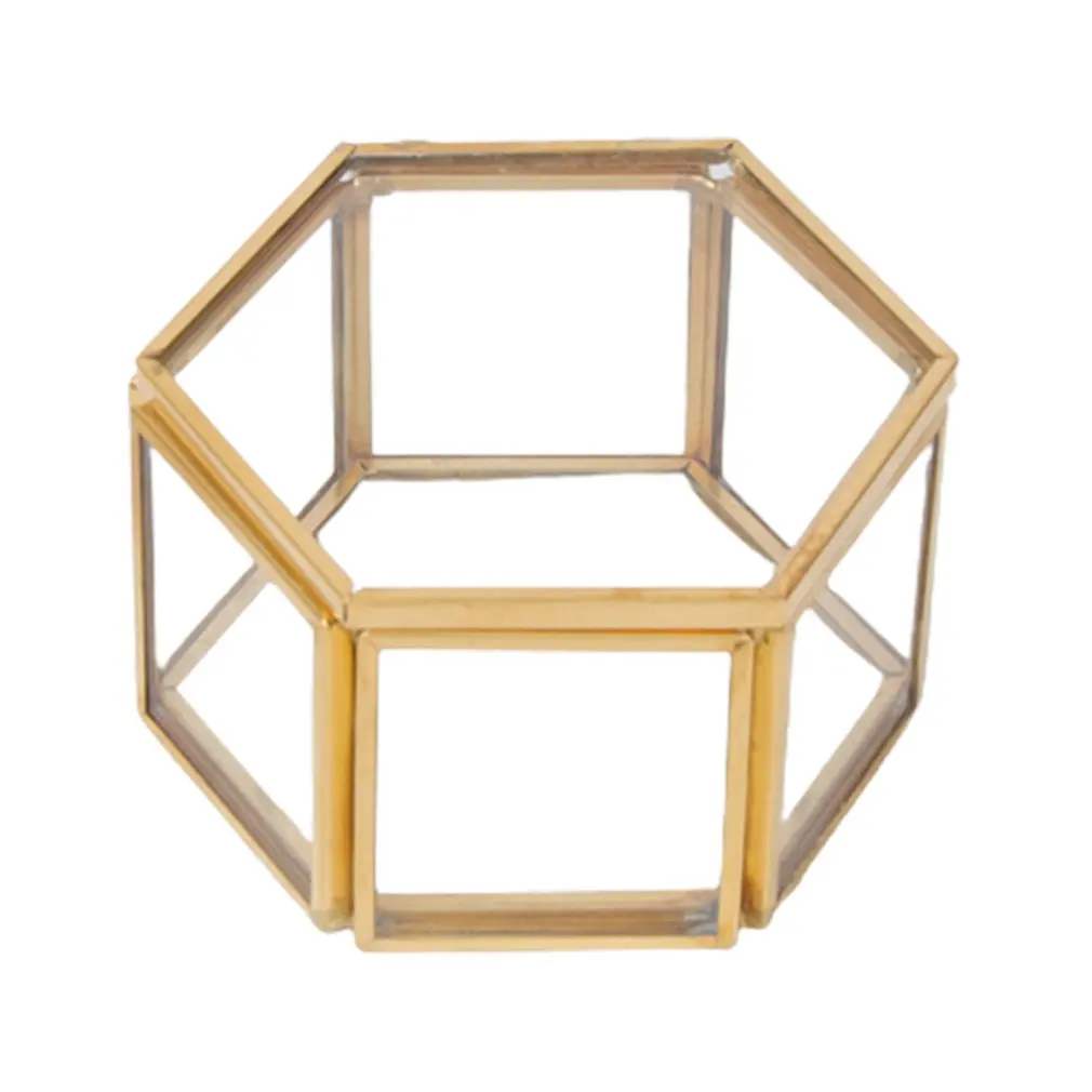 Hexagonal Glass Container Box Multifunctional Jewelry Storage Box Ring Earring Necklace Storage Box Handle Chain Type
Hexagonal Glass Container Box Multifunctional Jewelry Storage Box Ring Earring Necklace Storage Box Handle Chain Type