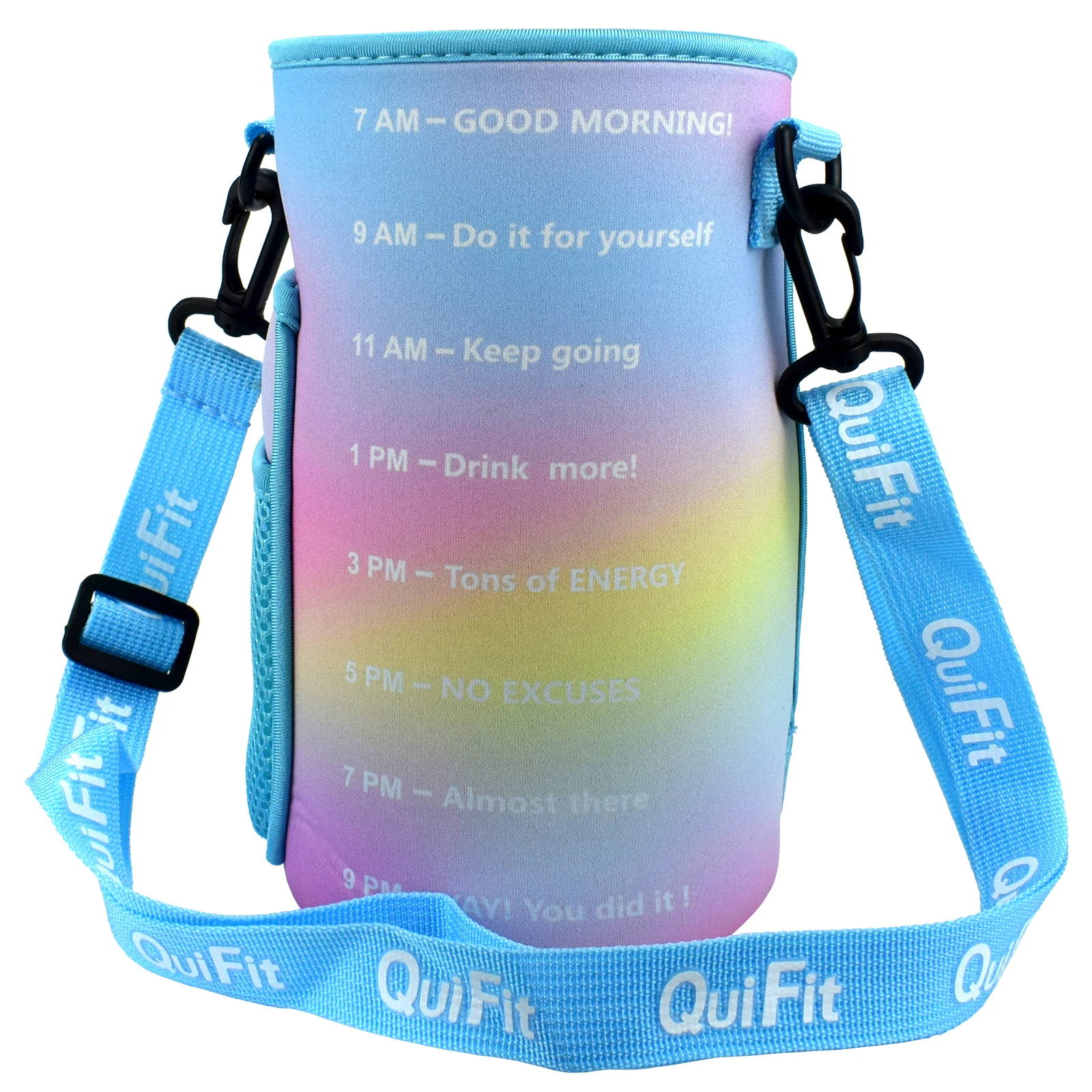 QuiFit Sports Water Bottle Sleeve Carrier Holder with Shoulder Strap,Great for 128 oz or 64 oz Tritan Bottles Not Include Bottle
QuiFit Sports Water Bottle Sleeve Carrier Holder with Shoulder Strap,Great for 128 oz or 64 oz Tritan Bottles Not Include Bottle