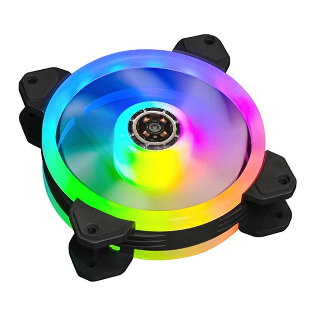 Вентилятор для компьютера IXUR 120 мм с RGB-подсветкой и регулиросветодиодный