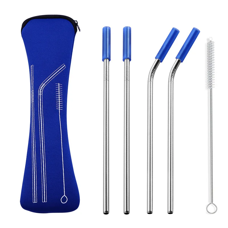 Straw with Silicone Tips Carry Bag for Coffee Bar Camping 6Pcs/set Reusable Stainless Steel Straws Cleaning Brush Drinking Metal
Straw with Silicone Tips Carry Bag for Coffee Bar Camping 6Pcs/set Reusable Stainless Steel Straws Cleaning Brush Drinking Metal