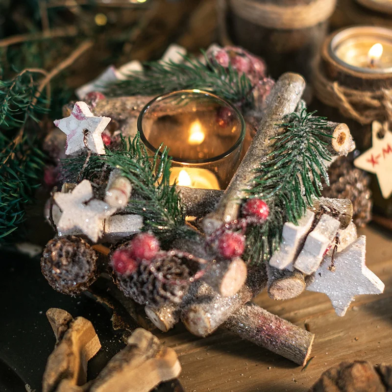 Wooden Red Fruit Candlestick Glass Hurricane Lamp Five-pointed Star Candlestick Decoration Christmas Decorations Hotel Emporium
Wooden Red Fruit Candlestick Glass Hurricane Lamp Five-pointed Star Candlestick Decoration Christmas Decorations Hotel Emporium