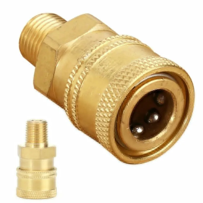 Pressure Washer Quick Release Mini 11.6mm Female To 1/4 Bsp Male Brass Coupling High-pressure Cleaning Equipment Connector
Pressure Washer Quick Release Mini 11.6mm Female To 1/4 Bsp Male Brass Coupling High-pressure Cleaning Equipment Connector