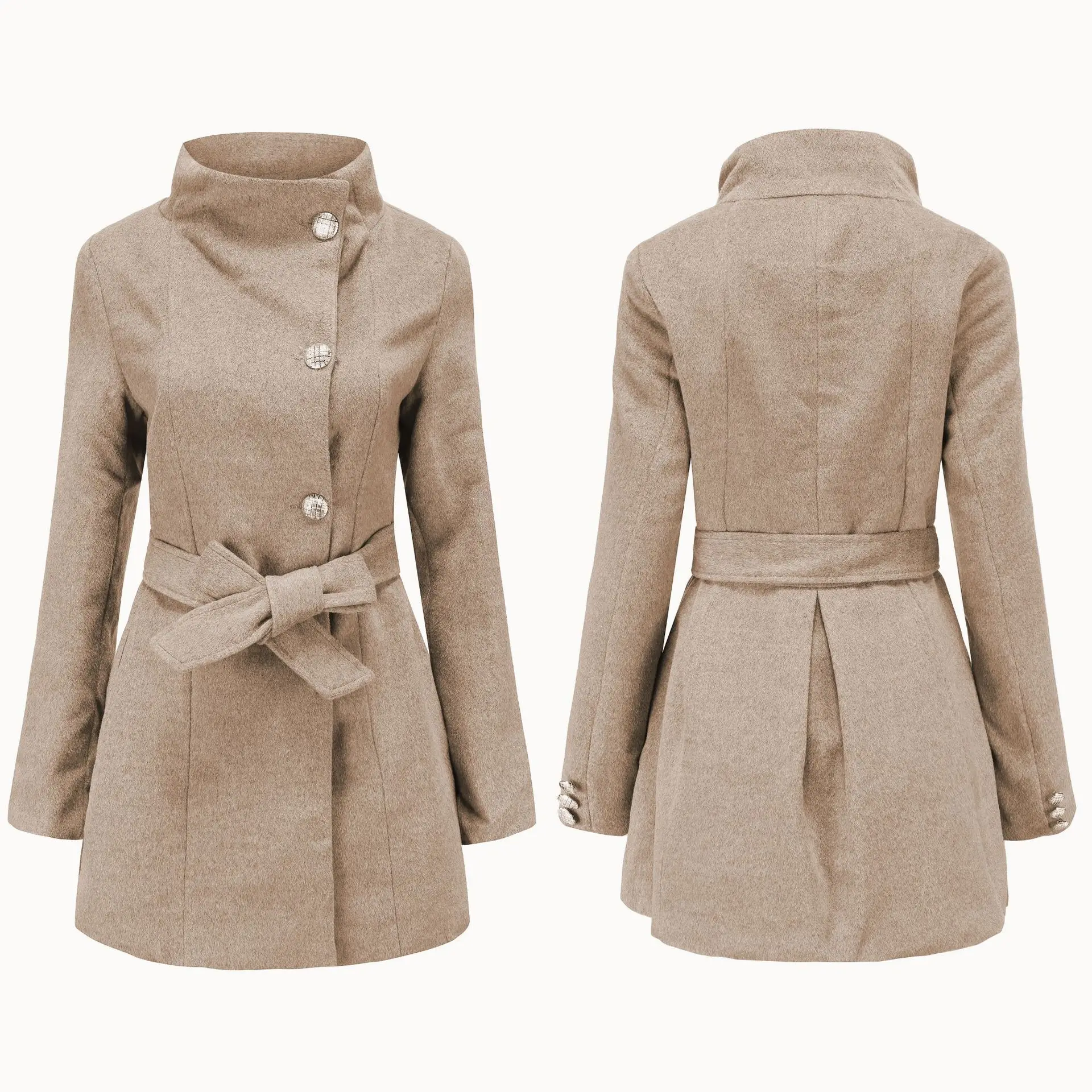 long woolen coat women winter jacket double breasted woolen coat Slim outwear lady 2021
long woolen coat women winter jacket double breasted woolen coat Slim outwear lady 2021