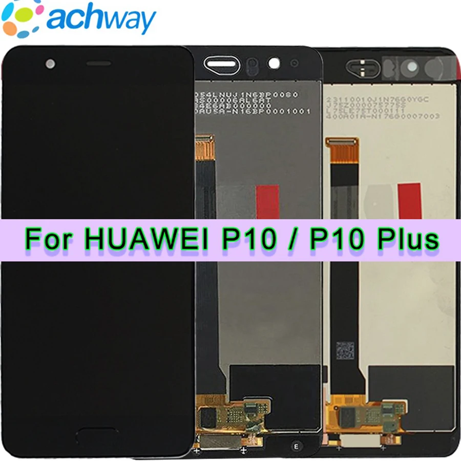 ЖК дисплей и дигитайзер сенсорной панели в сборе для Huawei P10 Plus с рамкой сменный