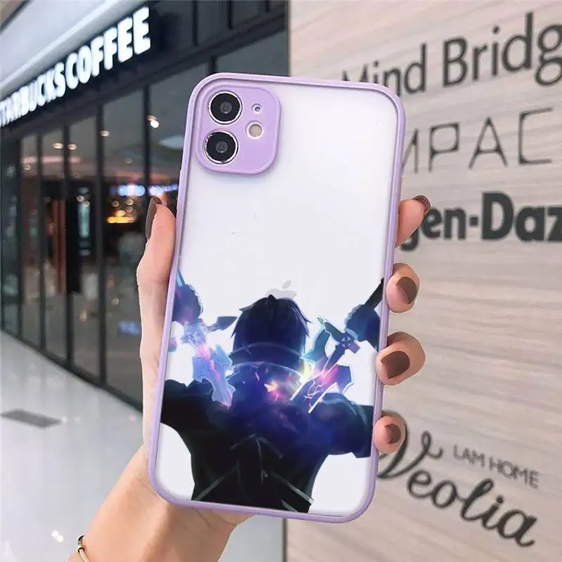 Sword Art Online Fiction Anime Phone Case Matte Transparent for iPhone 7 8 11 12 s mini pro X XS XR MAX Plus cover funda
Sword Art Online Fiction Anime Phone Case Matte Transparent for iPhone 7 8 11 12 s mini pro X XS XR MAX Plus cover funda