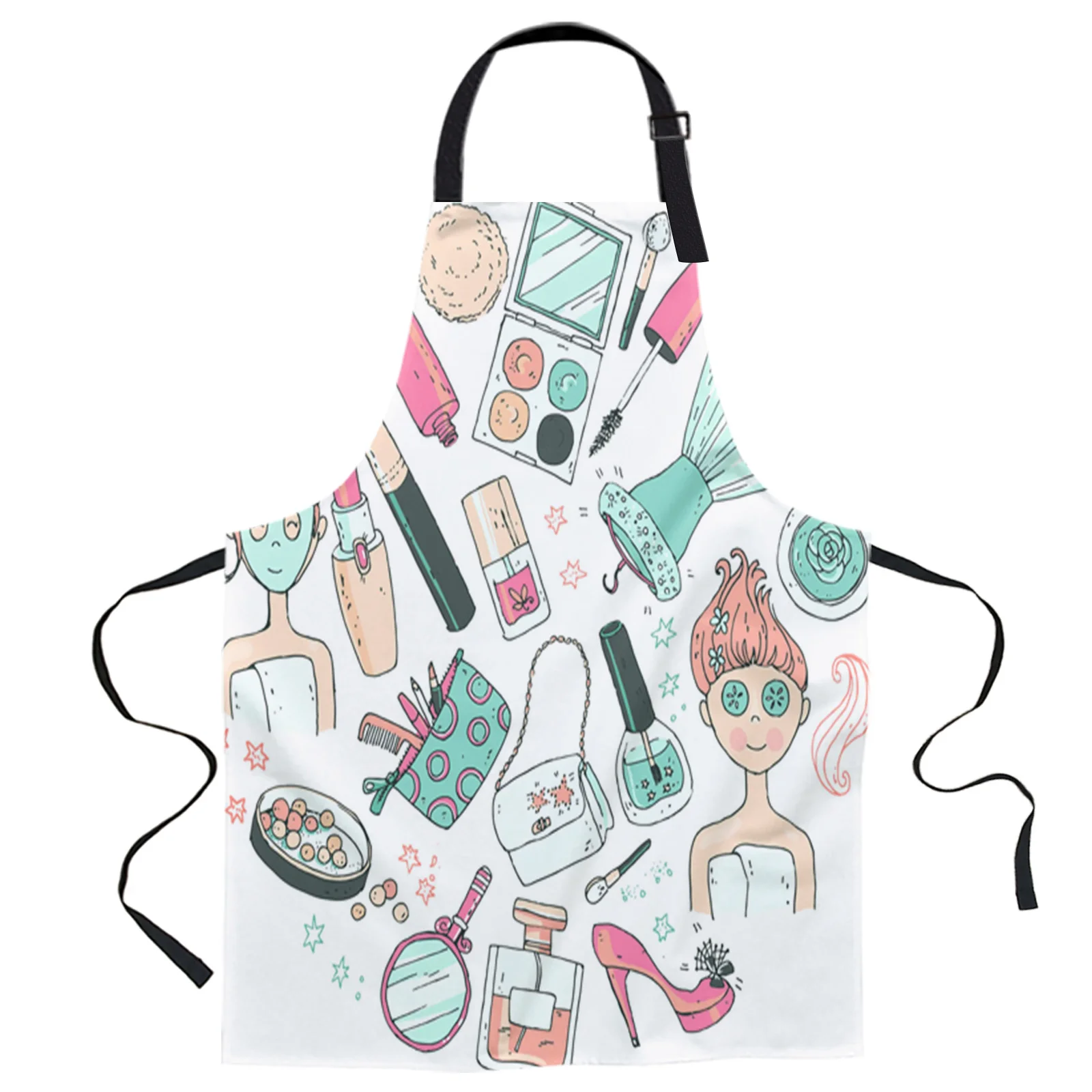 Woman Cosmetics Nail Polish Printed Kitchen Cooking Baking Aprons Canvas Sleeveless For Women Man Kids Home Delantal Cocina
Woman Cosmetics Nail Polish Printed Kitchen Cooking Baking Aprons Canvas Sleeveless For Women Man Kids Home Delantal Cocina