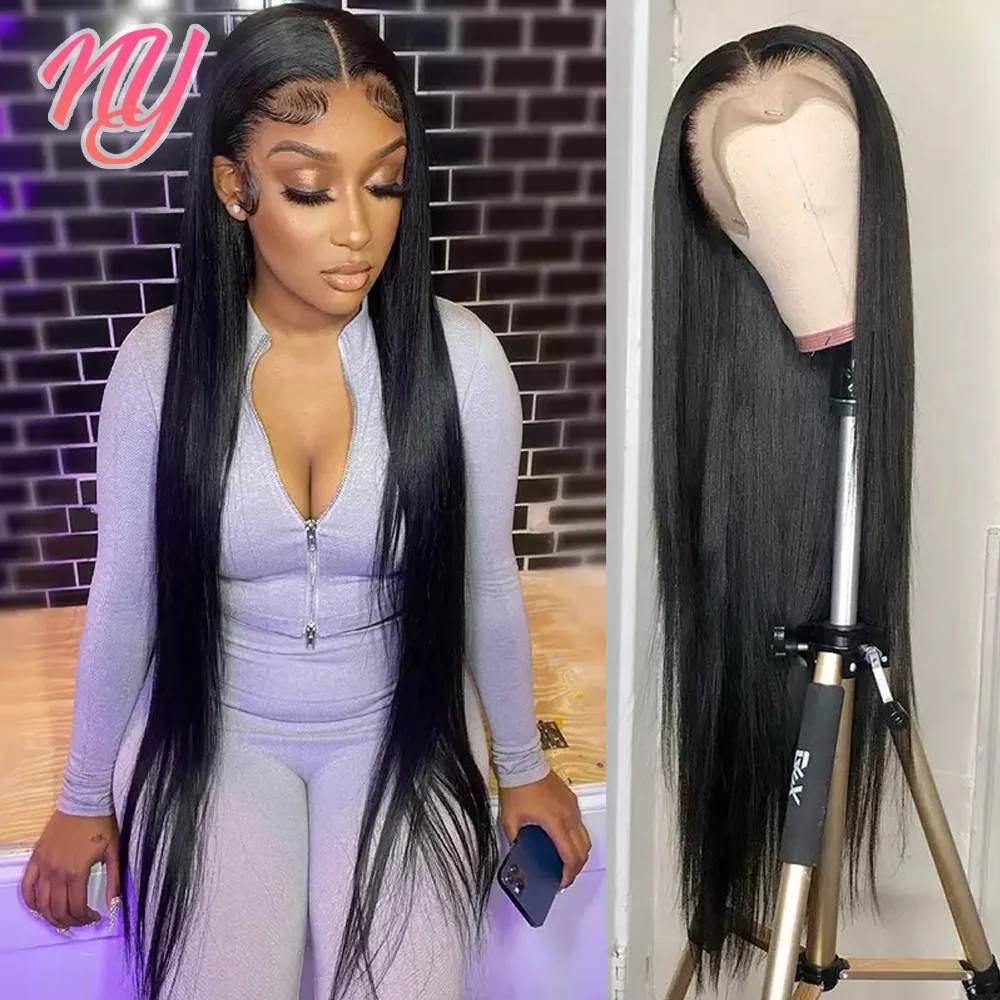 NY Lace front wig Black Human hair Brazilian Natural Color wig Remy Straight Human hair Wigs STR Smooth 13x4 wigs Pre Plucked
NY Lace front wig Black Human hair Brazilian Natural Color wig Remy Straight Human hair Wigs STR Smooth 13x4 wigs Pre Plucked
