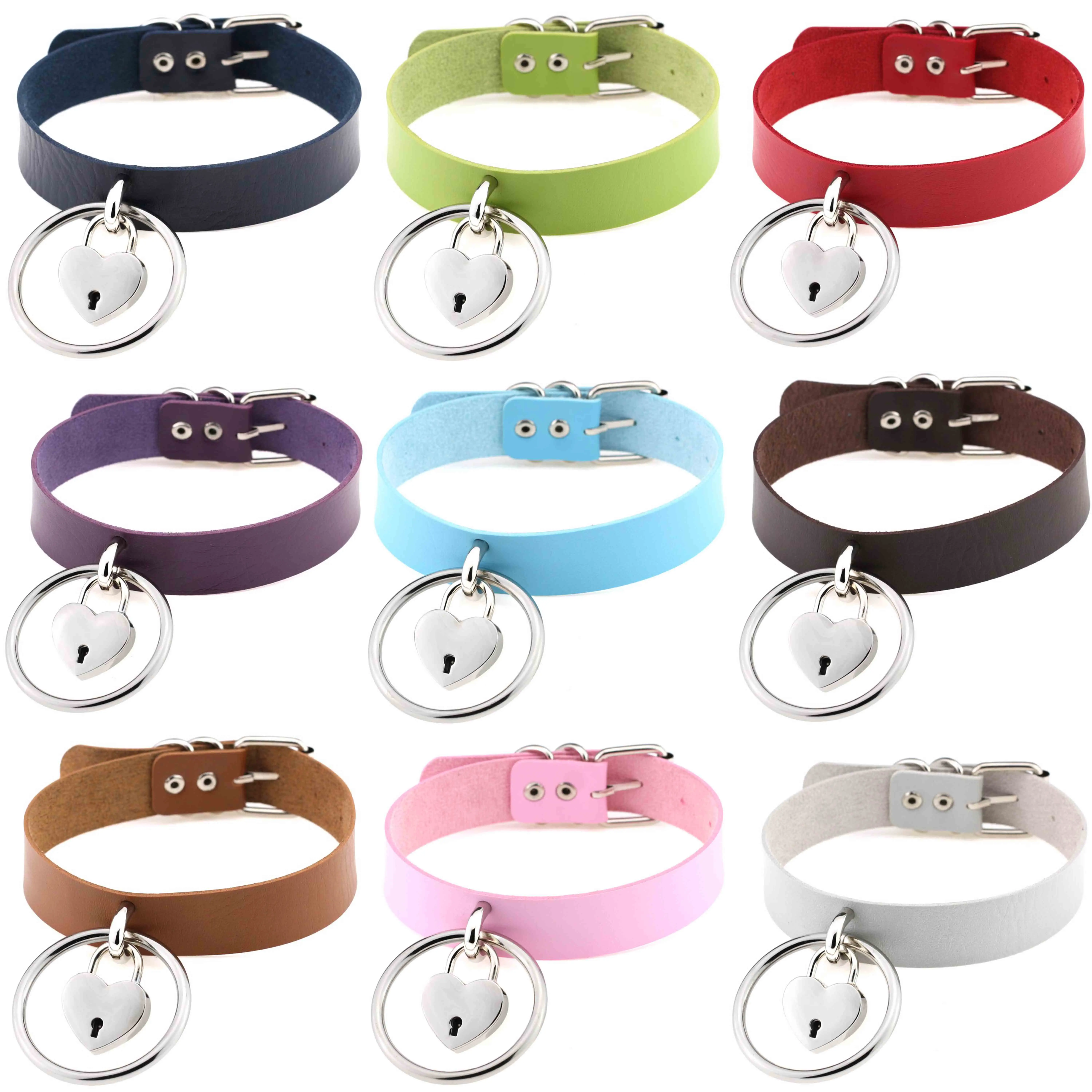 Gothic Jewelry Exaggerated Punk Stainless Steel Heart Lock Pendant Big Circle PU Leather Necklace for Women Sexy Collar Jewelry
Gothic Jewelry Exaggerated Punk Stainless Steel Heart Lock Pendant Big Circle PU Leather Necklace for Women Sexy Collar Jewelry