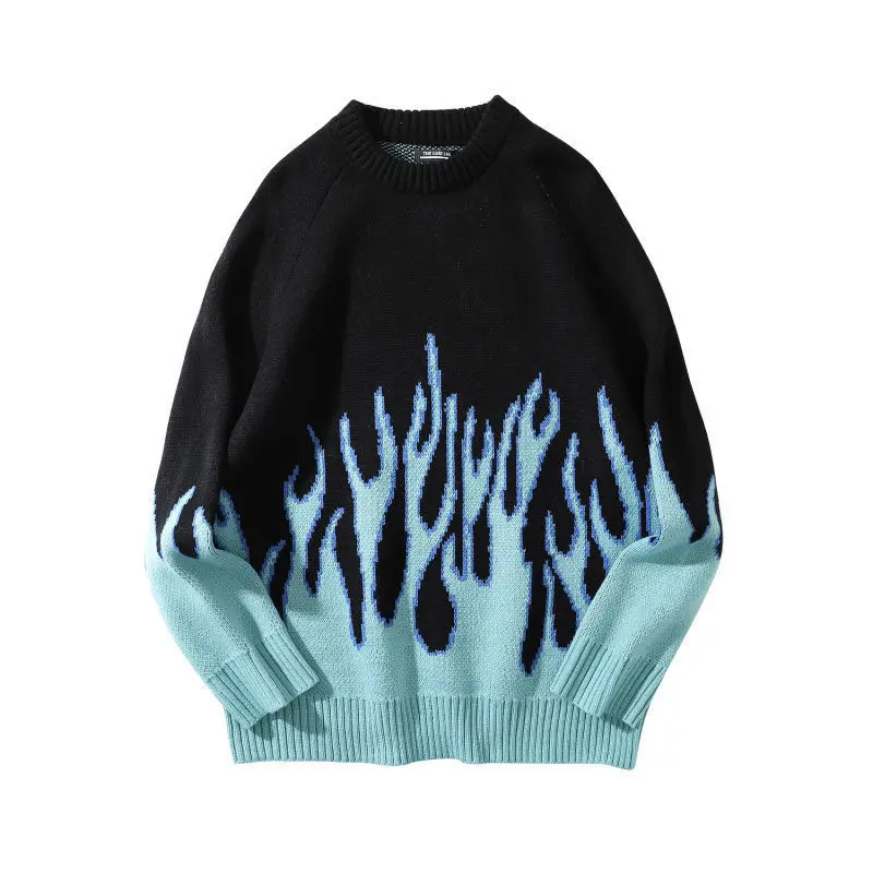 Sweater Men Streetwear Retro Flame Pattern Hip Hop Autumn New Pull Over Spandex O-neck Oversize Couple Casual Men's Sweaters
Sweater Men Streetwear Retro Flame Pattern Hip Hop Autumn New Pull Over Spandex O-neck Oversize Couple Casual Men's Sweaters