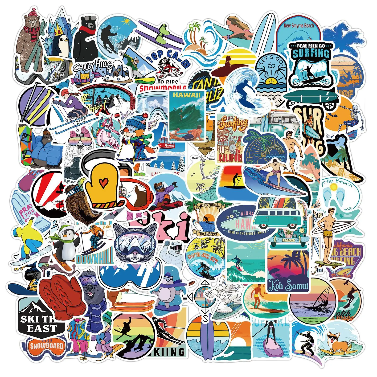 10/50/100PCS Outdoor Extreme Sports Skiing Stickers Pack Cartoon Animal Graffiti Ski Decal Sticker To Snowboard Helmet Water Cup
10/50/100PCS Outdoor Extreme Sports Skiing Stickers Pack Cartoon Animal Graffiti Ski Decal Sticker To Snowboard Helmet Water Cup