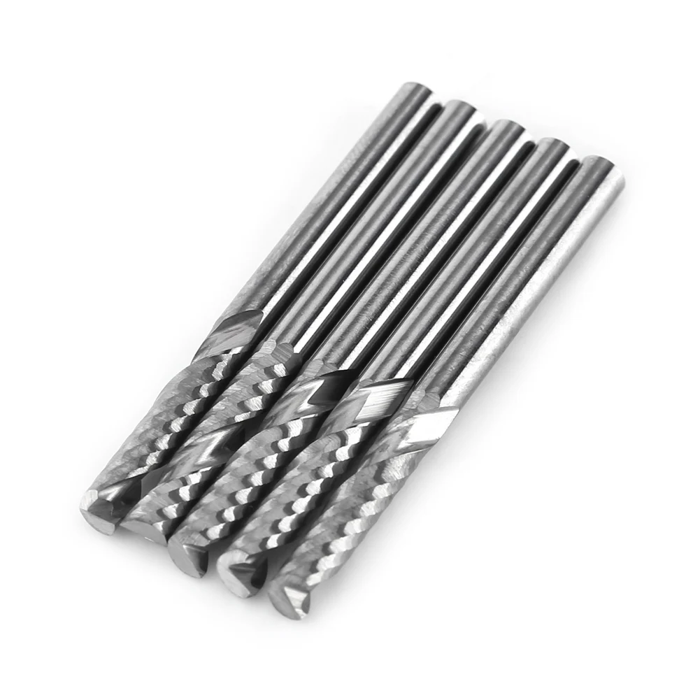 5pcs 3.175mm(1/8") Shank Single Flute End Mill Milling Cutter Tungsten Carbide Tool CNC Bit
5pcs 3.175mm(1/8") Shank Single Flute End Mill Milling Cutter Tungsten Carbide Tool CNC Bit