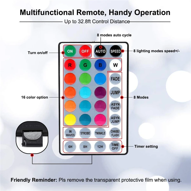 5M/16.4ft 50 LED Rope Lights Indoor Outdoor 16 Multi Color Changing Tube String Strip Lighting USB & Remote 8 Mode Waterproof
5M/16.4ft 50 LED Rope Lights Indoor Outdoor 16 Multi Color Changing Tube String Strip Lighting USB & Remote 8 Mode Waterproof