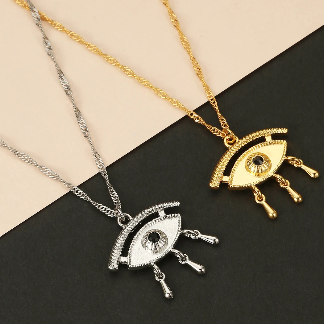 

Cxwind Fashion Charm Luck Evil Eye Choker Necklaces For Women Collares Best Party Birthday Eye Pendant Necklace Jewelry Gift