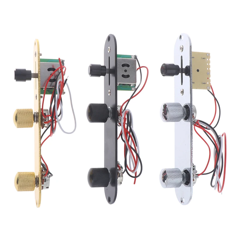 3 Way Wired Loaded Prewired Control Plate Harness Switch Knobs Guitar Parts
3 Way Wired Loaded Prewired Control Plate Harness Switch Knobs Guitar Parts