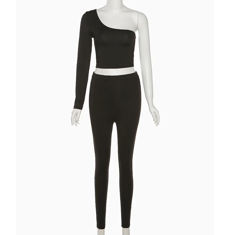 Angels Secret One Shoulder Asymmetrical Solid Two Piece Set Women 2021 Crop Tops+Elastic Pants Sporty Casual Streetwear AG31347
Angels Secret One Shoulder Asymmetrical Solid Two Piece Set Women 2021 Crop Tops+Elastic Pants Sporty Casual Streetwear AG31347