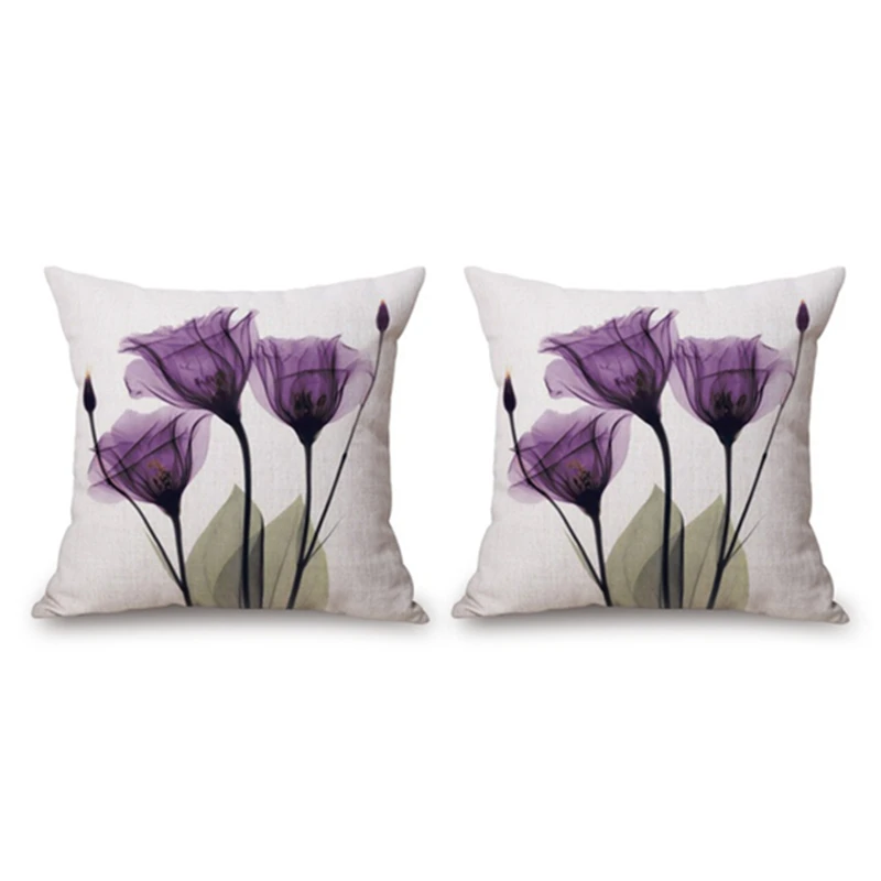 2X 45X45cm Modern Ink Painting Flower Flax Throw Pillow Case Waist Cushion Cover Purple
2X 45X45cm Modern Ink Painting Flower Flax Throw Pillow Case Waist Cushion Cover Purple