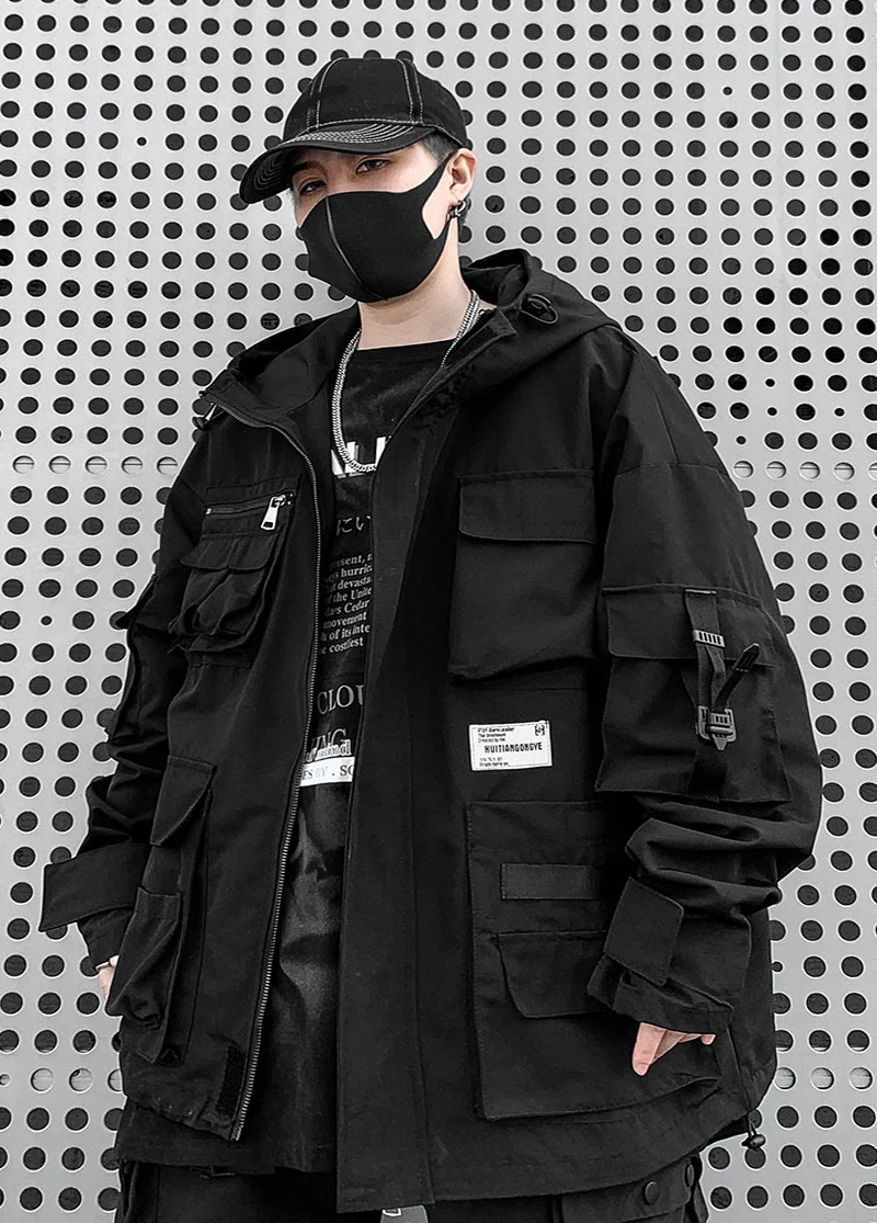 Осень 2021 Новинка Techwear уличная одежда черная куртка для мужчин Модная Водонепроницаемая ветровка худи с карманами модная толстовка с капюшо...
Осень 2021 Новинка Techwear уличная одежда черная куртка для мужчин Модная Водонепроницаемая ветровка худи с карманами модная толстовка с капюшо...