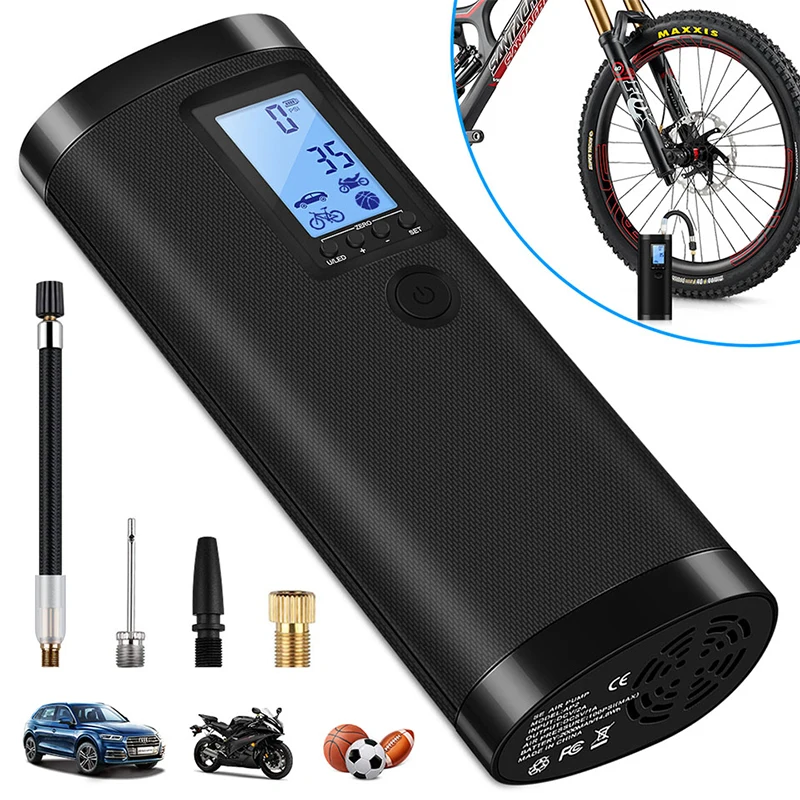 USB Rechargeable Electric Air Pump Tire Pressure Inflator for Ball Car Bike Pump Smart Digital Air Inflator for Home Outdoor
USB Rechargeable Electric Air Pump Tire Pressure Inflator for Ball Car Bike Pump Smart Digital Air Inflator for Home Outdoor