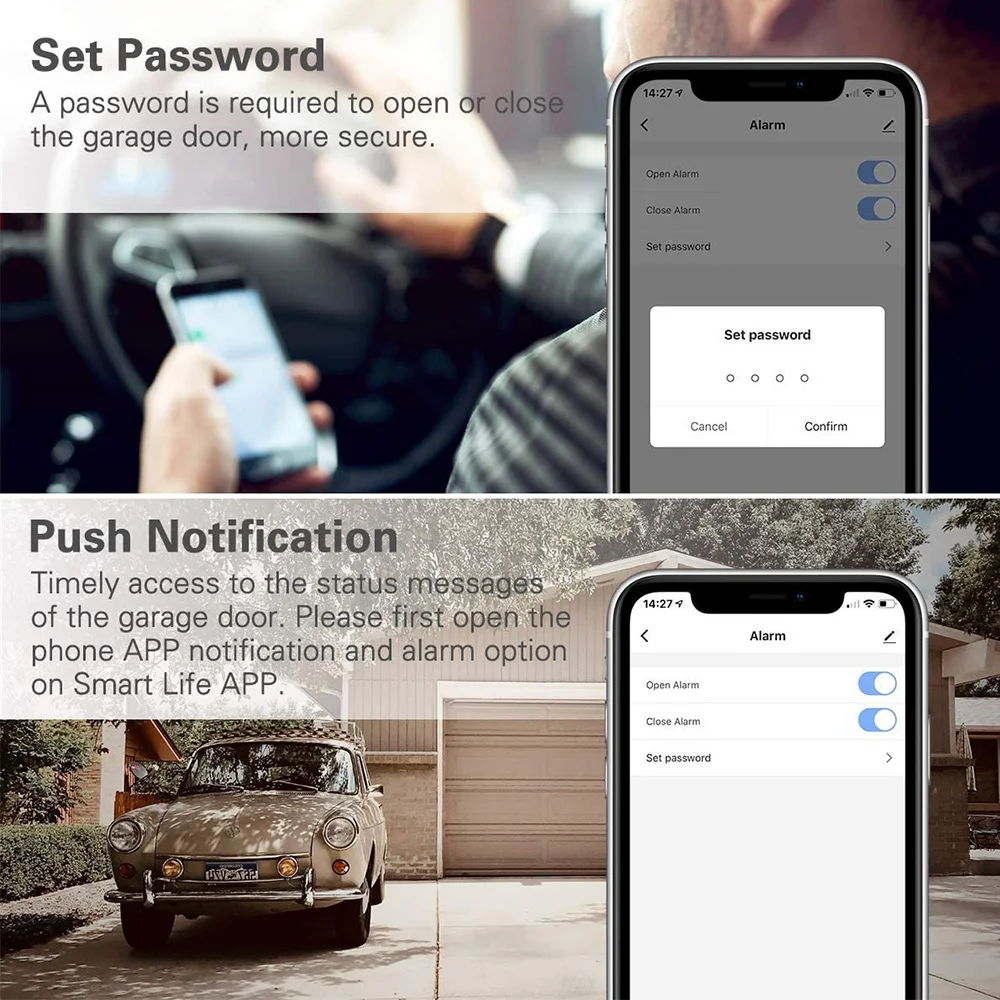 Tuya Smart Alexa Google Voice Command Беспроводной Wi-Fi 2 4 ГГц Контроллер открывания гаражных ворот