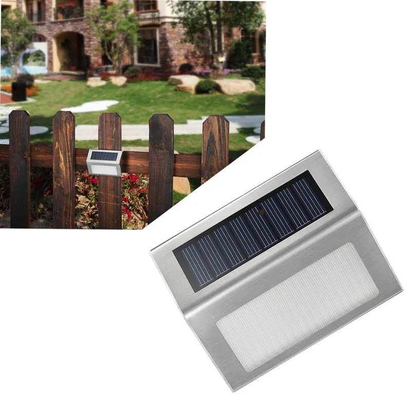 Home garden wall lamp solar lamp stainless steel 2 LED solar stair lamp fence solar street lamp energy saving lamp
Home garden wall lamp solar lamp stainless steel 2 LED solar stair lamp fence solar street lamp energy saving lamp