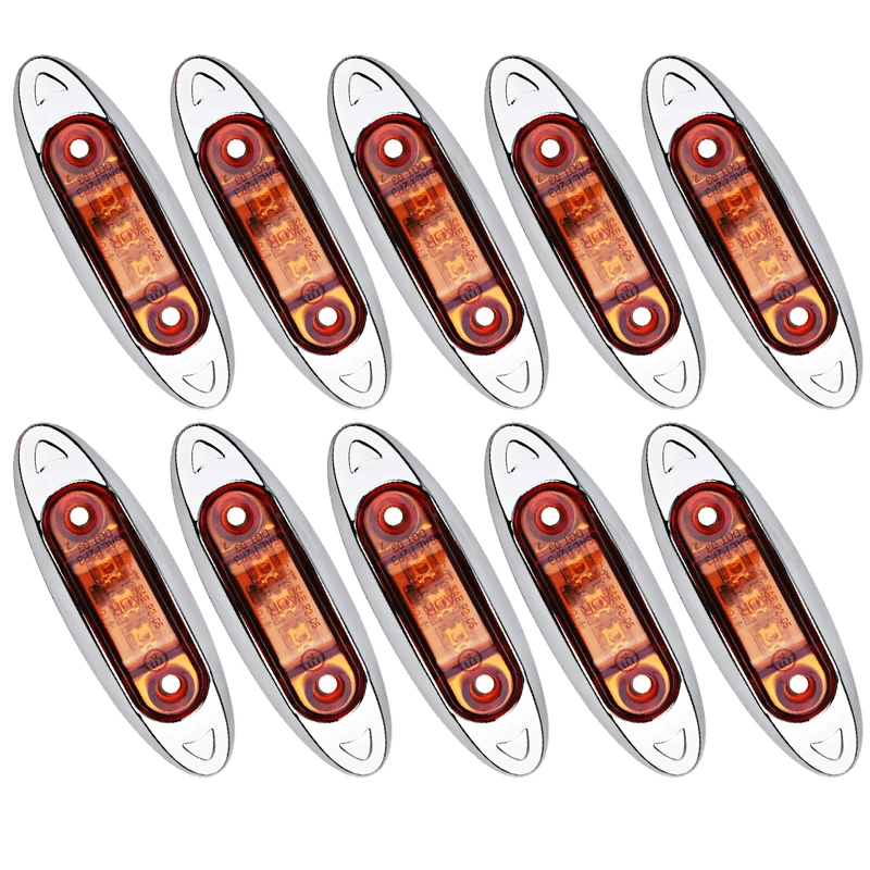 10pcs Side Marker Lights Trailer Accessories Waterproof Amber Clearance Driving Kit
10pcs Side Marker Lights Trailer Accessories Waterproof Amber Clearance Driving Kit