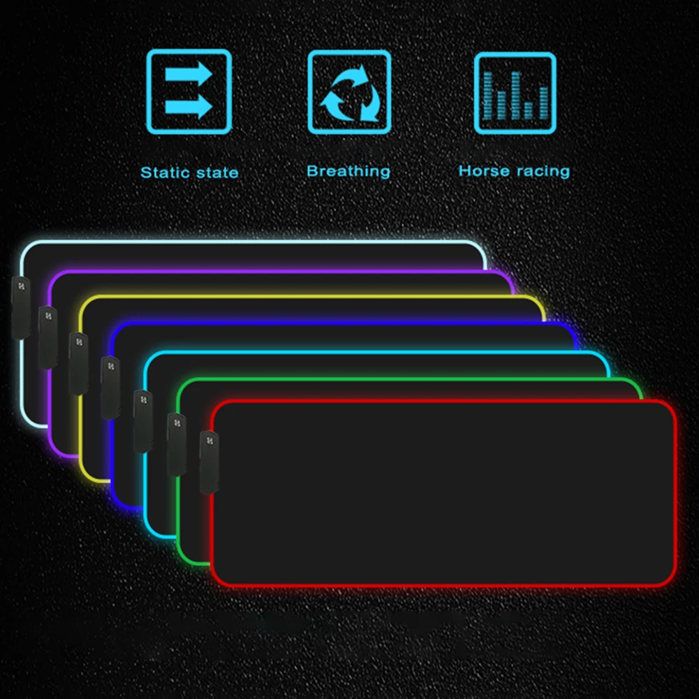 LED Luminous Colorful RGB Lights Anti-slip Gaming Mouse Pad Oversized Seaming Table Mat Rubber Keyboard Mat For Computers
LED Luminous Colorful RGB Lights Anti-slip Gaming Mouse Pad Oversized Seaming Table Mat Rubber Keyboard Mat For Computers