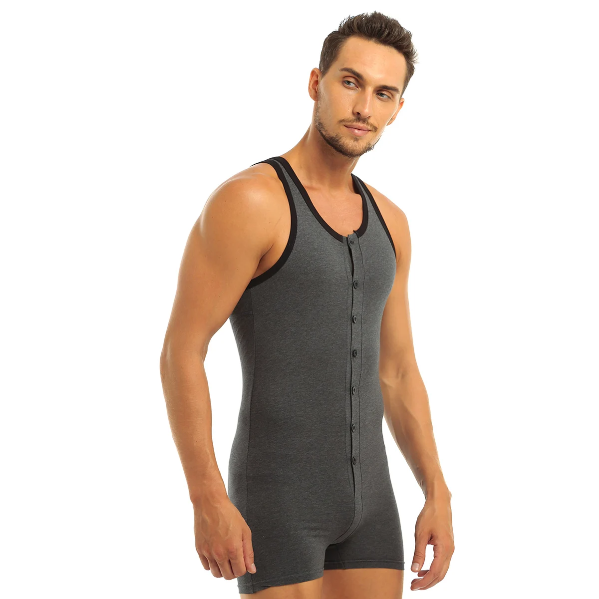 Mens lingerie bodysuit Sweater Underwear Cotton Sleeveless Tie-up Teddy bodysuit bodystocking sexy catsuit Underwear Men Sexy
Mens lingerie bodysuit Sweater Underwear Cotton Sleeveless Tie-up Teddy bodysuit bodystocking sexy catsuit Underwear Men Sexy