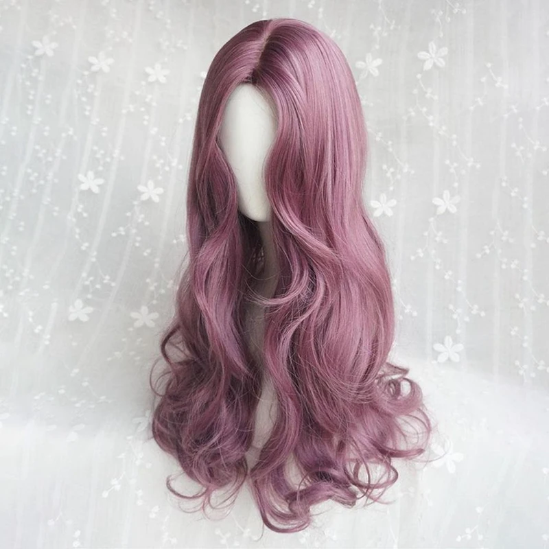 Long Wavy Ombre Brown Purple Synthetic Wigs for Women Heat Resistant Natural Middle Part Cosplay Party Lolita Hair Wigs
Long Wavy Ombre Brown Purple Synthetic Wigs for Women Heat Resistant Natural Middle Part Cosplay Party Lolita Hair Wigs