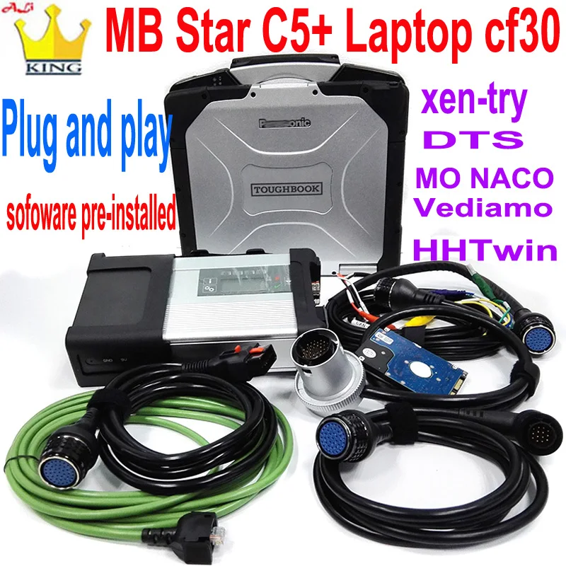 MB Star C5 SD Подключение мультиплексор с wifi ноутбук CF30 CF19 Toughbook ПК mb star c5 программное
