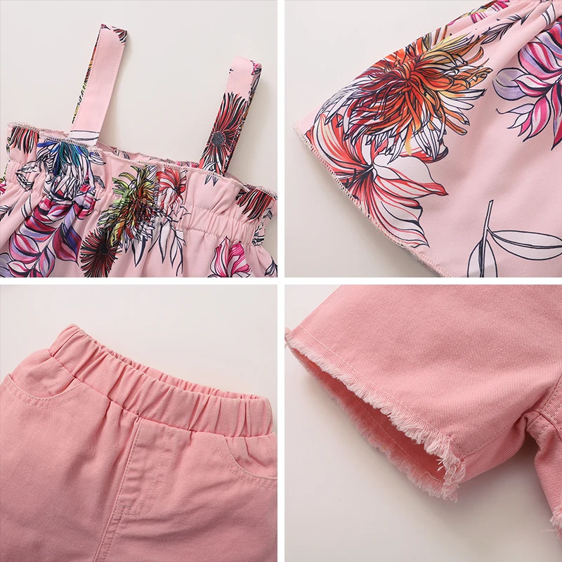 Baby Girls Floral Clothing Set 2021 New Summer Toddler Flower Print Vest and Short Pants 2Pcs Infant Girl Casual Clothes
Baby Girls Floral Clothing Set 2021 New Summer Toddler Flower Print Vest and Short Pants 2Pcs Infant Girl Casual Clothes