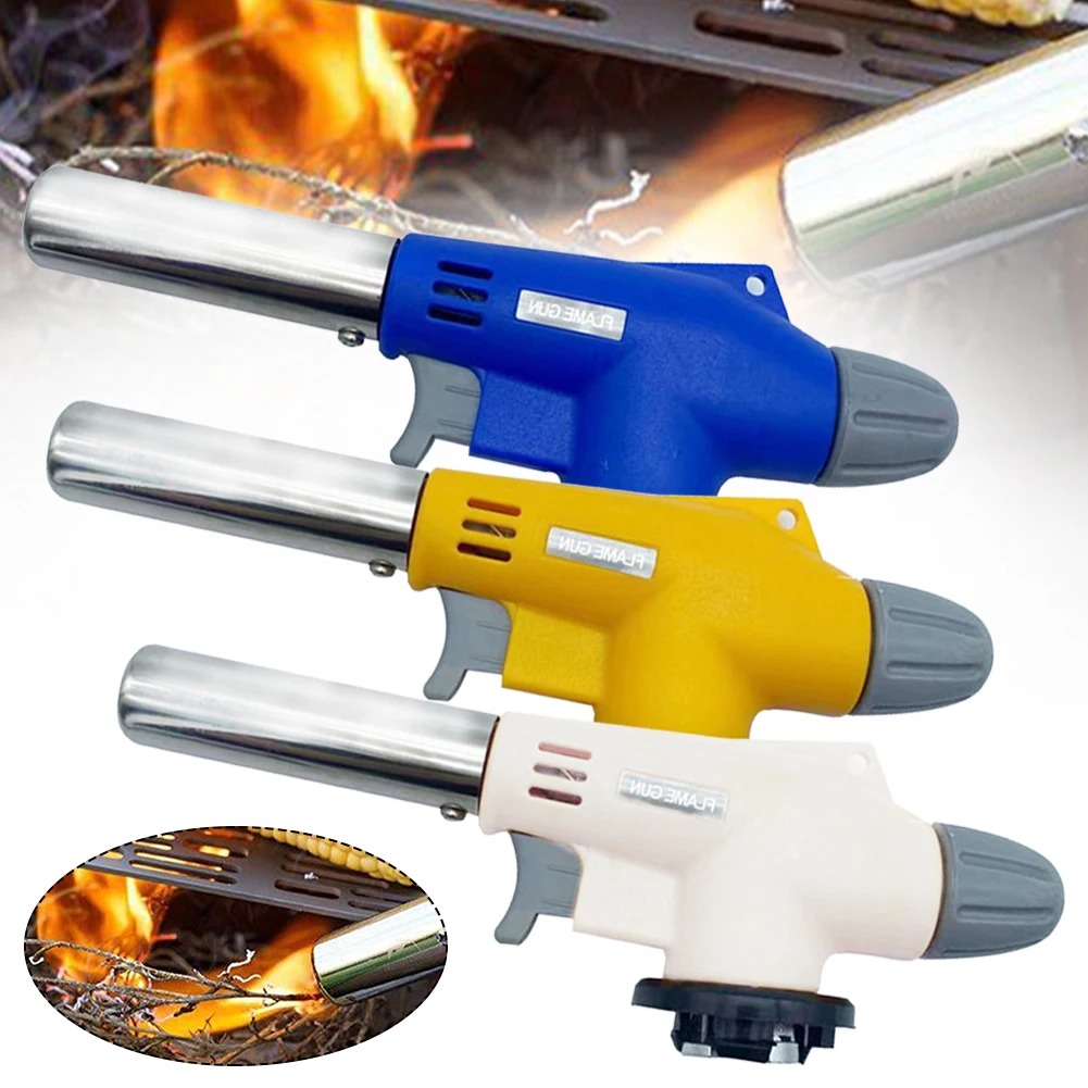 Multifunctional Gas Kitchen Blow Torch Refillable Cooking Lighter Cooking Torch Lighter for Desserts, BBQ ,Soldering
Multifunctional Gas Kitchen Blow Torch Refillable Cooking Lighter Cooking Torch Lighter for Desserts, BBQ ,Soldering