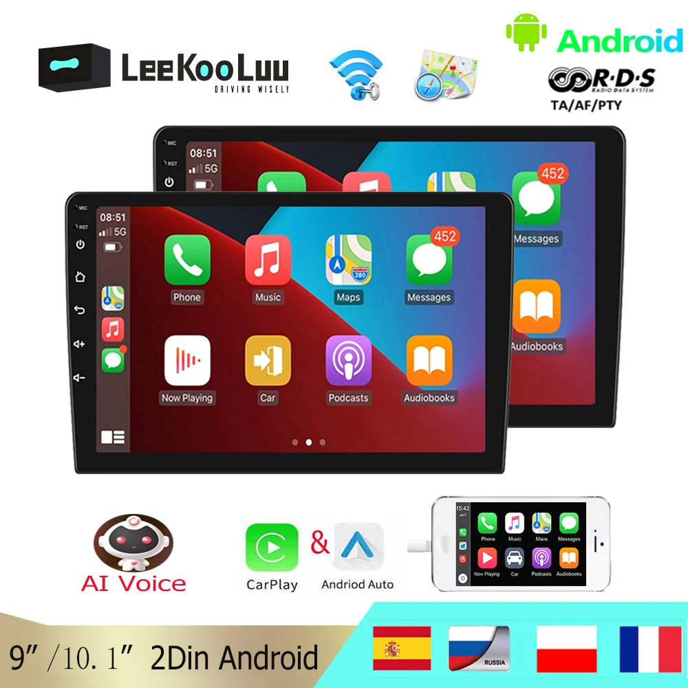 Leekooluu 2Din Автомагнитола Android Стерео Gps навигация Apple Carplay беспроводной Android Авто wifi для Volkswagen Ford Toyota
Leekooluu 2Din Автомагнитола Android Стерео Gps навигация Apple Carplay беспроводной Android Авто wifi для Volkswagen Ford Toyota
