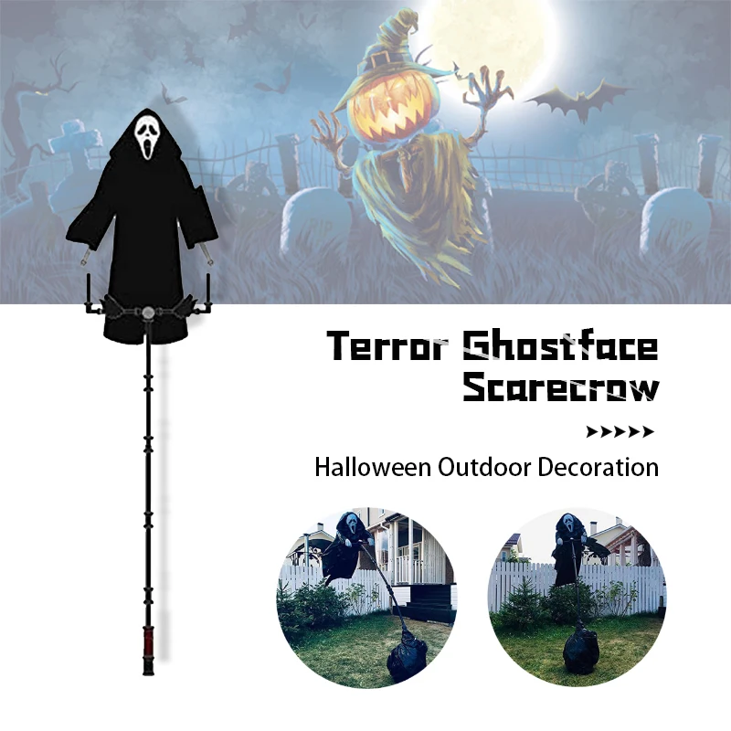 Creative Halloween Ghostface Skull Ghost Scarecrow Funny Terror Pokemon Party Decoration Garden Outdoor DIY Decoration
Creative Halloween Ghostface Skull Ghost Scarecrow Funny Terror Pokemon Party Decoration Garden Outdoor DIY Decoration