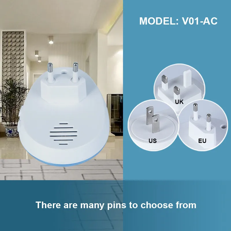 V01 Flashing Wireless Digital Doorbell 38 Classic Songs 4 Volume Control Door bell Use For Home Hospital
V01 Flashing Wireless Digital Doorbell 38 Classic Songs 4 Volume Control Door bell Use For Home Hospital