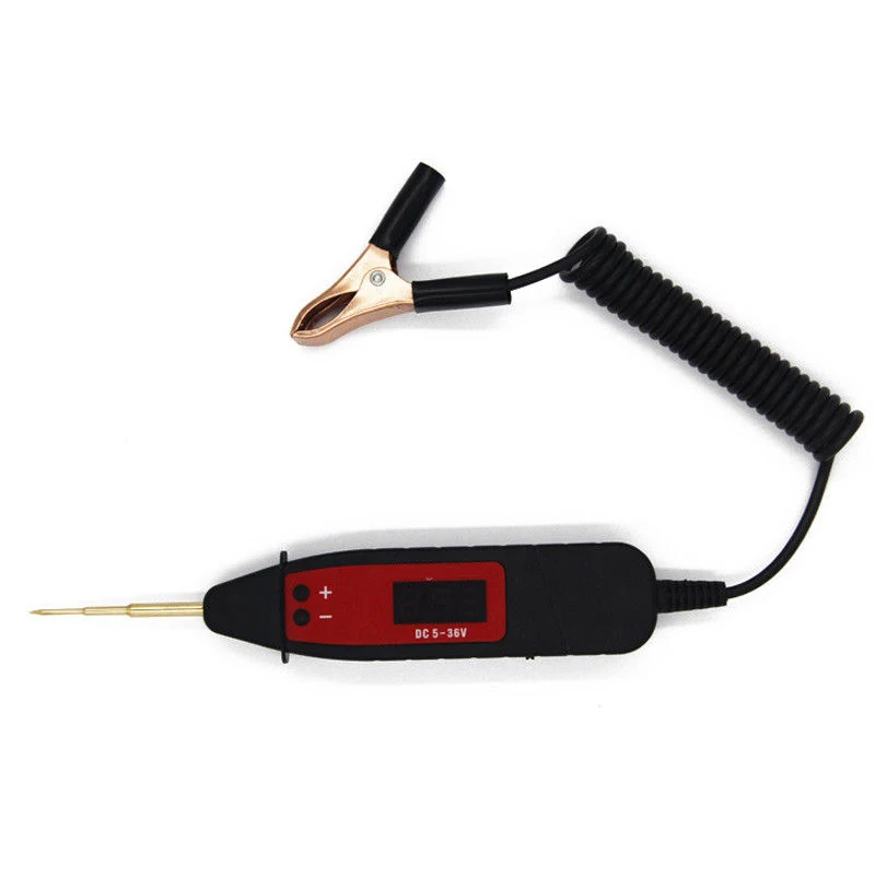 Car Digital LCD Electric Voltage Test Pen Probe Detector With LED Light 5 To 36V
Car Digital LCD Electric Voltage Test Pen Probe Detector With LED Light 5 To 36V