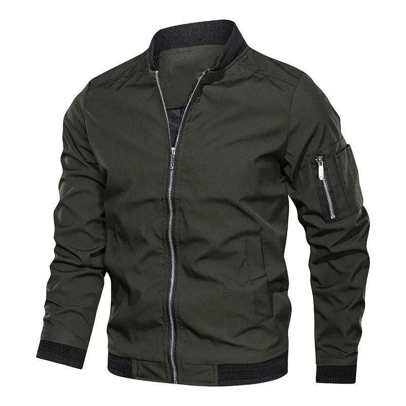 Mens Casual Baseball Jacket Lightweight Outdoor Outwear Jackets Autumn Bomber Jackets Windbreaker Coat with Pockets
Mens Casual Baseball Jacket Lightweight Outdoor Outwear Jackets Autumn Bomber Jackets Windbreaker Coat with Pockets