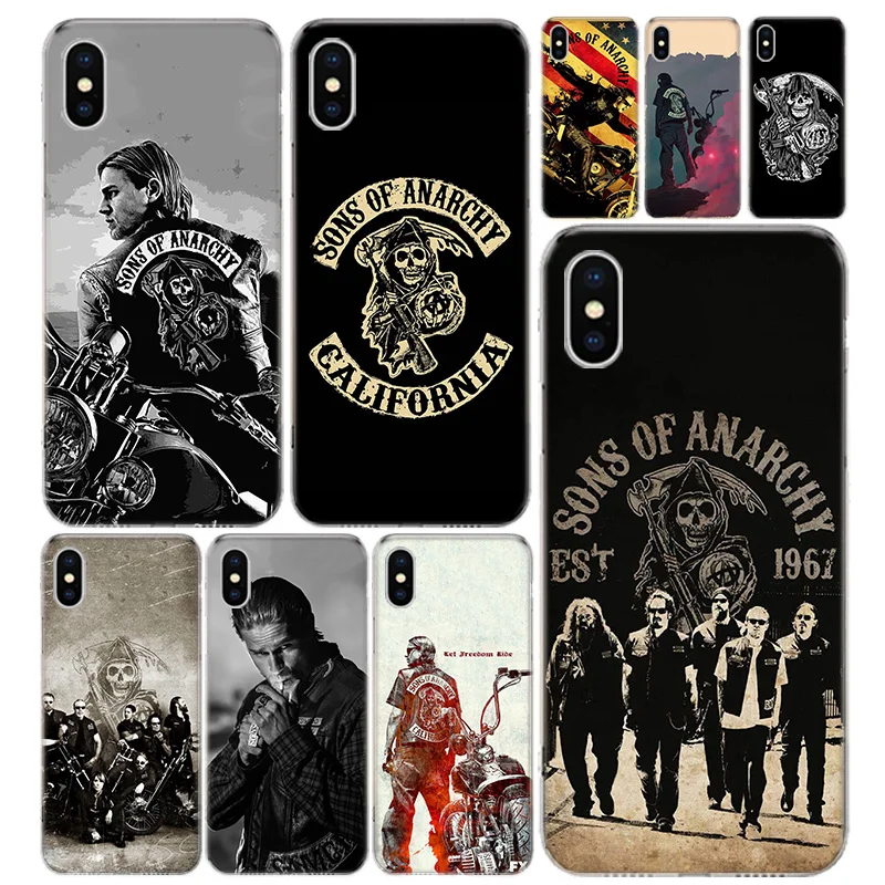 American TV Sons of Anarchy Phone Case Cover For iPhone 13 11 Pro 12 Mini 7 8 6 6S Plus + XR X XS MAX SE 5 5S Art Customized 
American TV Sons of Anarchy Phone Case Cover For iPhone 13 11 Pro 12 Mini 7 8 6 6S Plus + XR X XS MAX SE 5 5S Art Customized