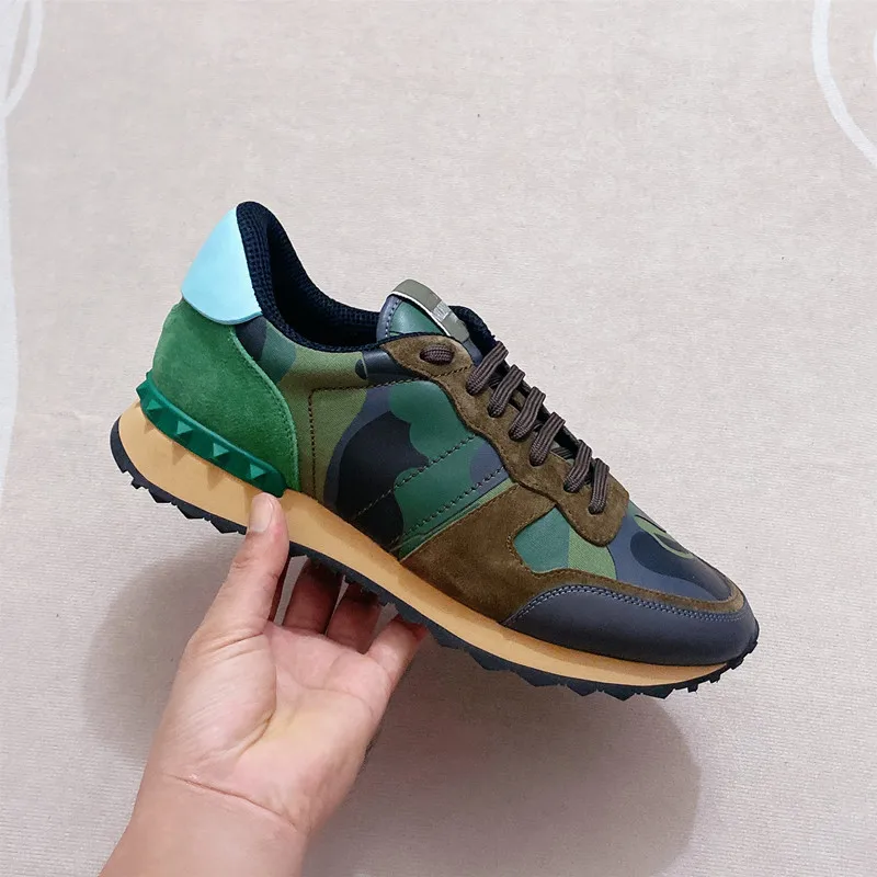 High-End Luxury Brand Sports Shoes Leather Breathable Fashion Casual Shoes Rivet Lace Color Running Shoes For Men And Women Hot
High-End Luxury Brand Sports Shoes Leather Breathable Fashion Casual Shoes Rivet Lace Color Running Shoes For Men And Women Hot