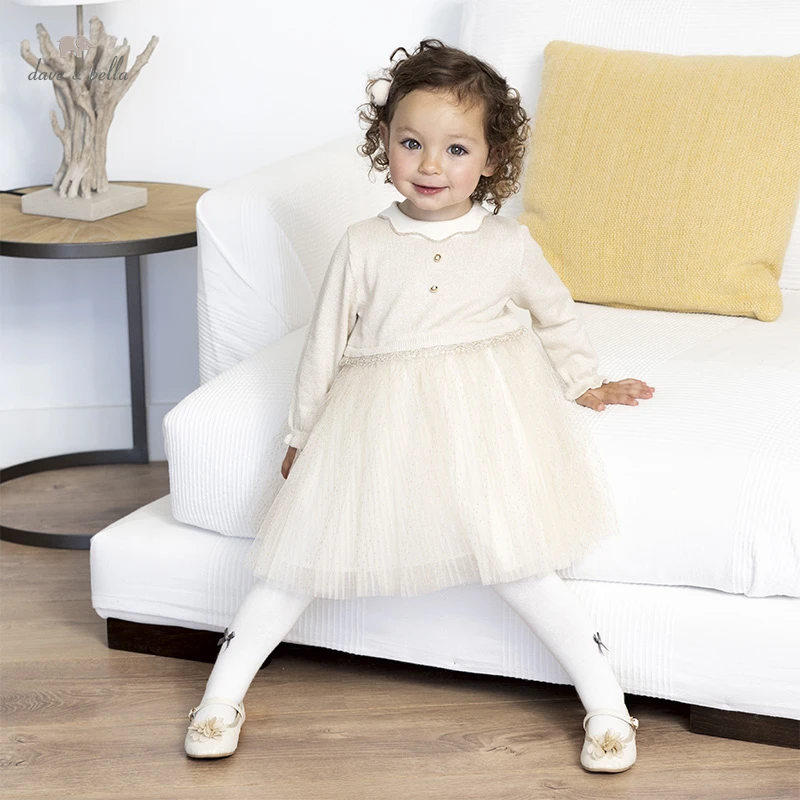 DBM18326 dave bella autumn baby girl's cute patchwork mesh sweater dress children fashion party dress kids infant lolita clothes
DBM18326 dave bella autumn baby girl's cute patchwork mesh sweater dress children fashion party dress kids infant lolita clothes