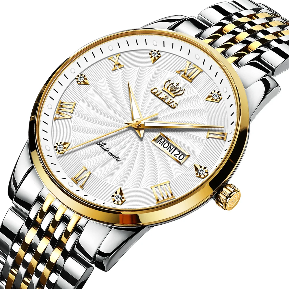 OLEVS Men Mechanical Wristwatches Luxury Brand Automatic Watch Men Gifts Business Wrist Watch Waterproof Stainless Steel 6630
OLEVS Men Mechanical Wristwatches Luxury Brand Automatic Watch Men Gifts Business Wrist Watch Waterproof Stainless Steel 6630