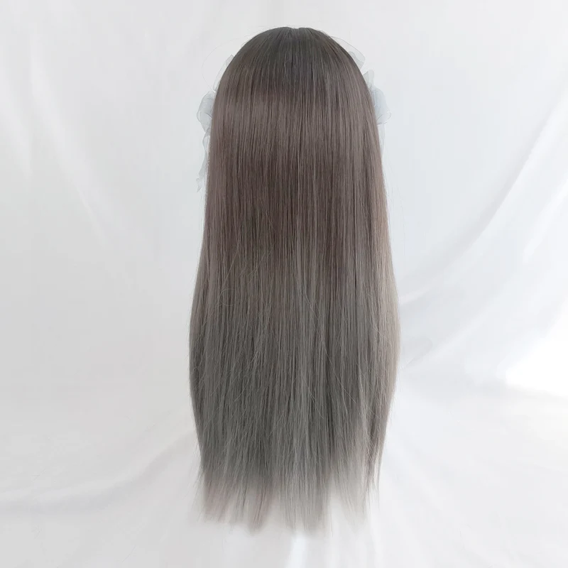 GAKA European and American Street Girl Gradient Silver Gray Long Straight Synthetic Hair Wig Air Bangs Full Top Fashion Daily
GAKA European and American Street Girl Gradient Silver Gray Long Straight Synthetic Hair Wig Air Bangs Full Top Fashion Daily