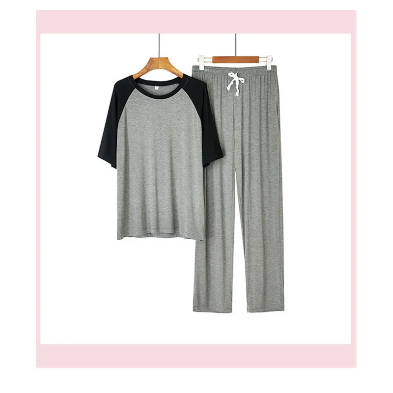 Spring/summer/autumn New Men's Simple Large-size Modal Home Service Casual Wearable Thin Style Home Pure Color Pajamas Suit
Spring/summer/autumn New Men's Simple Large-size Modal Home Service Casual Wearable Thin Style Home Pure Color Pajamas Suit