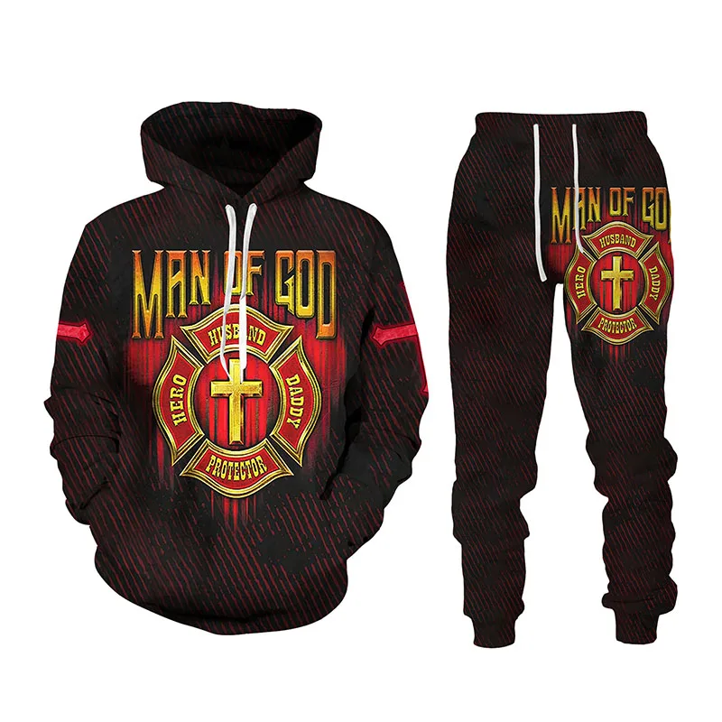 Autumn Winter 3D Christian Warrior Printed Men's Hooded Sweater Set Men's Sportswear Tracksuit Long Sleeve Men's Clothing Suit
Autumn Winter 3D Christian Warrior Printed Men's Hooded Sweater Set Men's Sportswear Tracksuit Long Sleeve Men's Clothing Suit