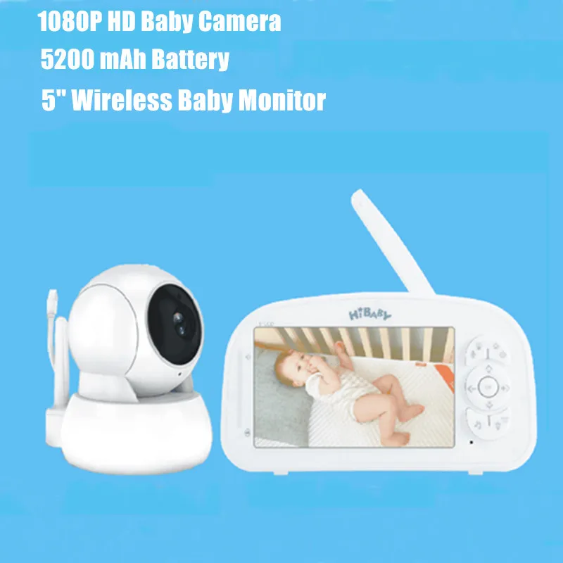 New 5" 1080P HD Video Baby Monitor 5200 mAh Battery 2-Way Audio Auto Night Vision Temperature Monitoring Lullabies 1000ft Range
New 5" 1080P HD Video Baby Monitor 5200 mAh Battery 2-Way Audio Auto Night Vision Temperature Monitoring Lullabies 1000ft Range