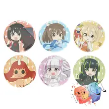 Bofuri I Don`t Want to Get Hurt, so I`ll Max Out My Defense Anime badge Maple Sally Yui Mai Metal Badge Brooch Pins