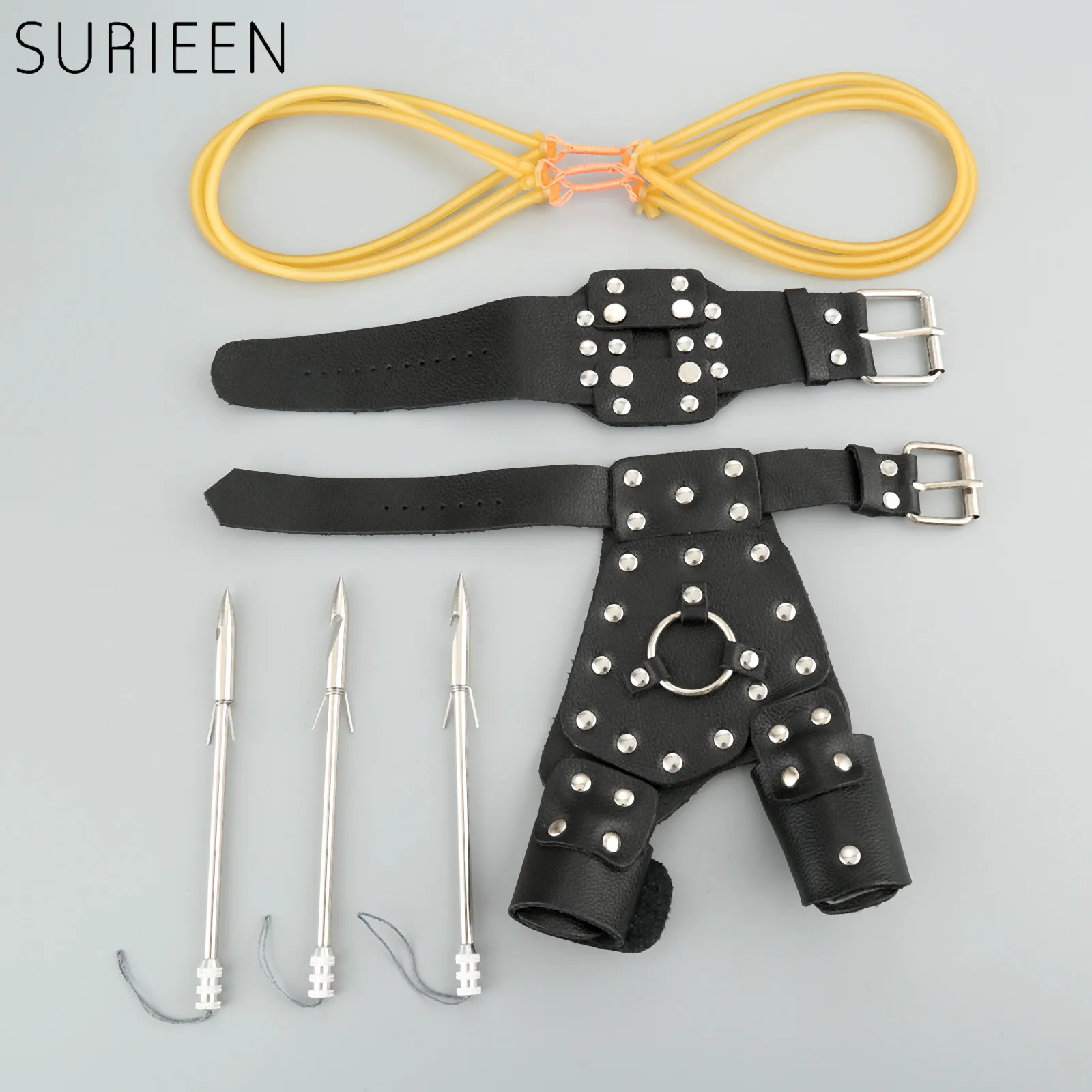 4PCS Right Hand Archery Arrow Shoot Fishing Slingshot Set Hunting Catapult Fishing Broadheads+Hand Protect+Wristband+Rubber Band
4PCS Right Hand Archery Arrow Shoot Fishing Slingshot Set Hunting Catapult Fishing Broadheads+Hand Protect+Wristband+Rubber Band