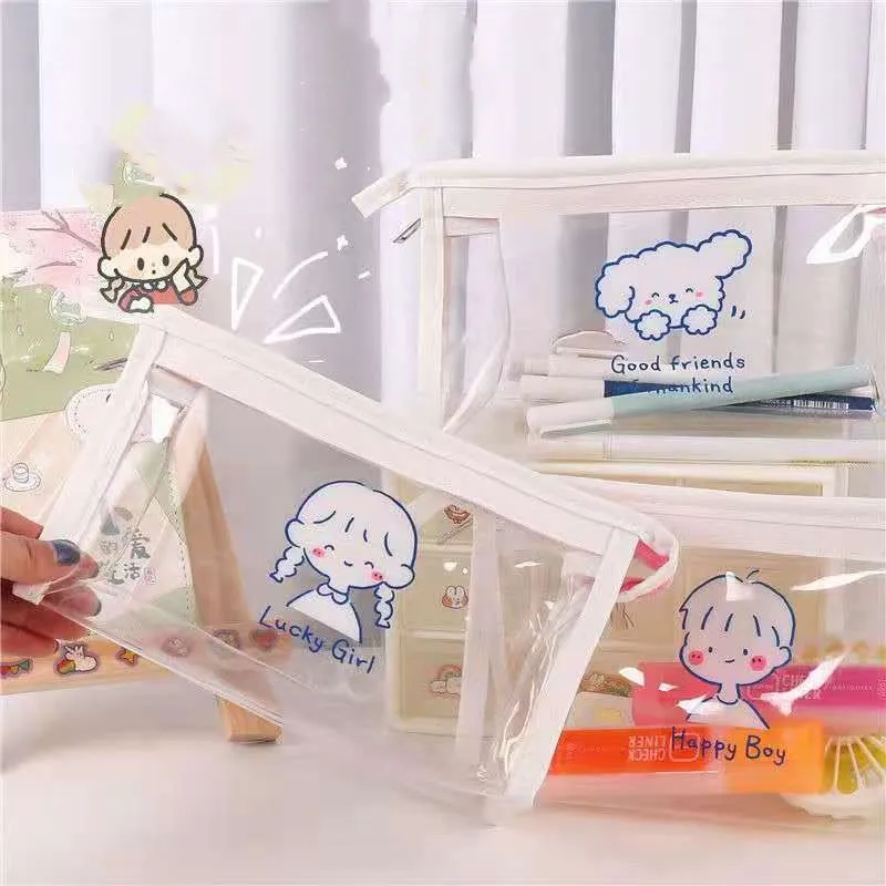 Transparent Pen Pencil Case Anime Kawaii Pencil Bags Stationery Children's Pencil Case Student School Office Stationary Box
Transparent Pen Pencil Case Anime Kawaii Pencil Bags Stationery Children's Pencil Case Student School Office Stationary Box