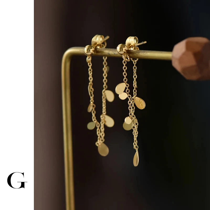 GHIDBK 2020 Fashion Stainless Steel Layering Waterdrop Long Stud Earrings for Women Dainty Street Style Tassel Earring Jewelry
GHIDBK 2020 Fashion Stainless Steel Layering Waterdrop Long Stud Earrings for Women Dainty Street Style Tassel Earring Jewelry