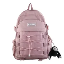 15.6inch Laptop Bag Women Waterproof Nylon Backpacks Large Shoulder School Bag Rucksack For Girls Travel Bolsas Mochilas Pink